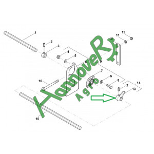 Муфта вала шестигранного Optima Kverneland AC824736 (АС524736)